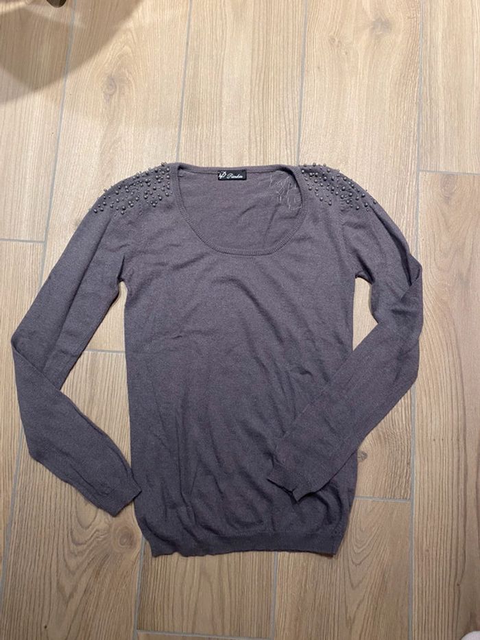 Pull taille 38 avec angora - photo numéro 2