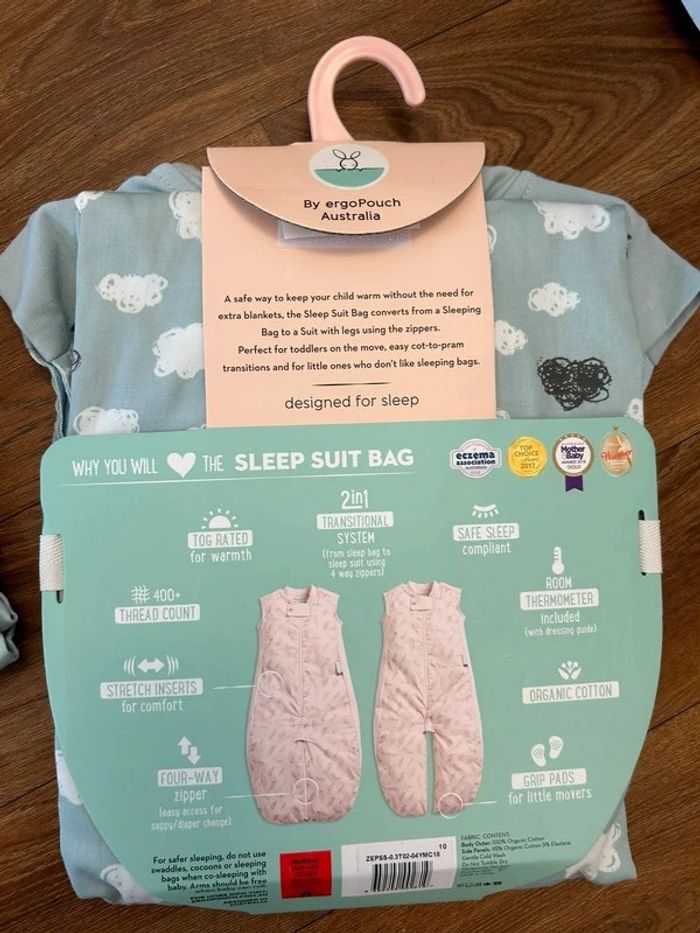 (New) Pack of 2 summer sleep suit bags 2-4Y - photo numéro 5