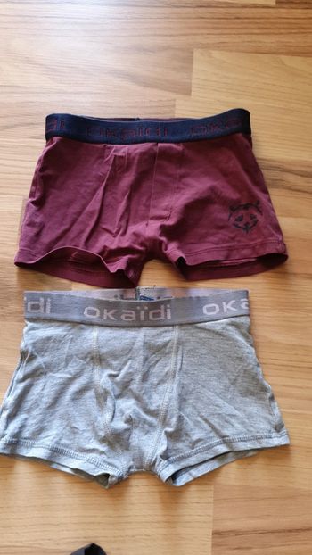 2 boxers okaidi 3 ans
