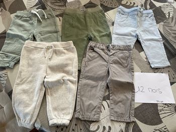 Lot 5 pantalons 12 mois