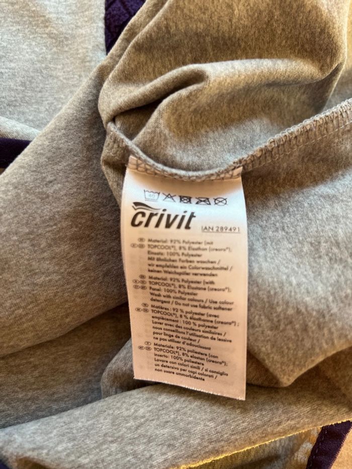 Sweat crivit gris et violet - photo numéro 9
