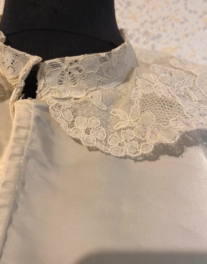 Top vintage année 60 Odette barsa 38 colerette - photo numéro 3