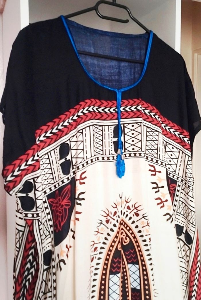 Robe Gandoura d'intérieur Maxi Abaya marocaine - photo numéro 4