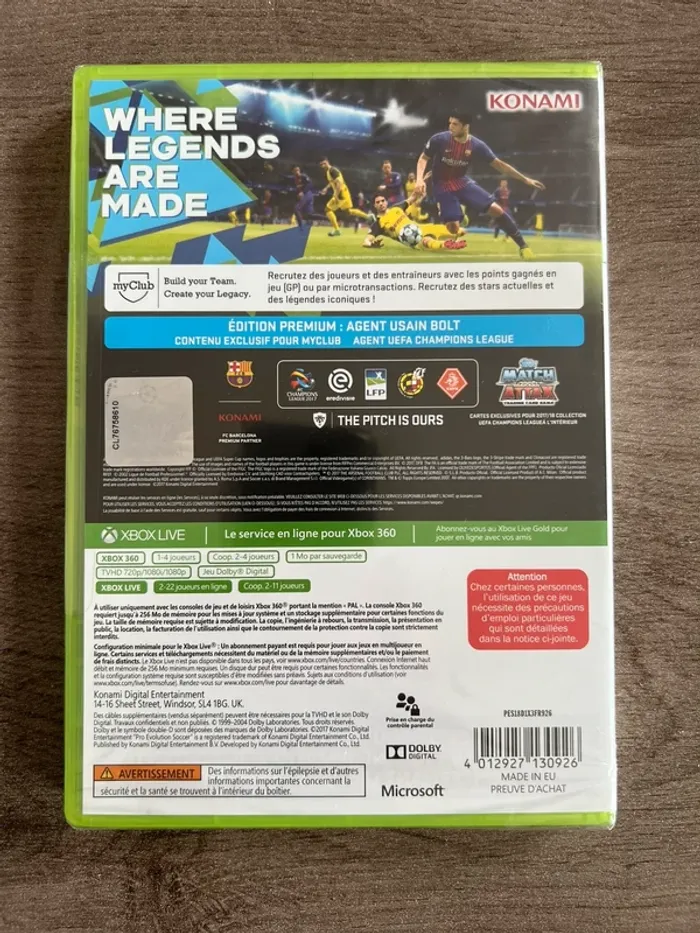 PES 2018 Pro Evolution Soccer XBOX 360 Edition Premium - photo numéro 2