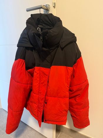 doudoune rouge et noir 