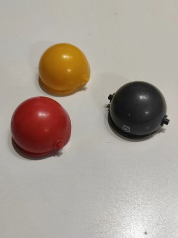 Playmobil lot 3 casques moto