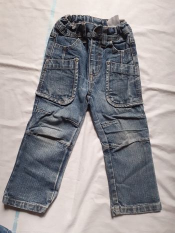 Jean bleu multi poches
