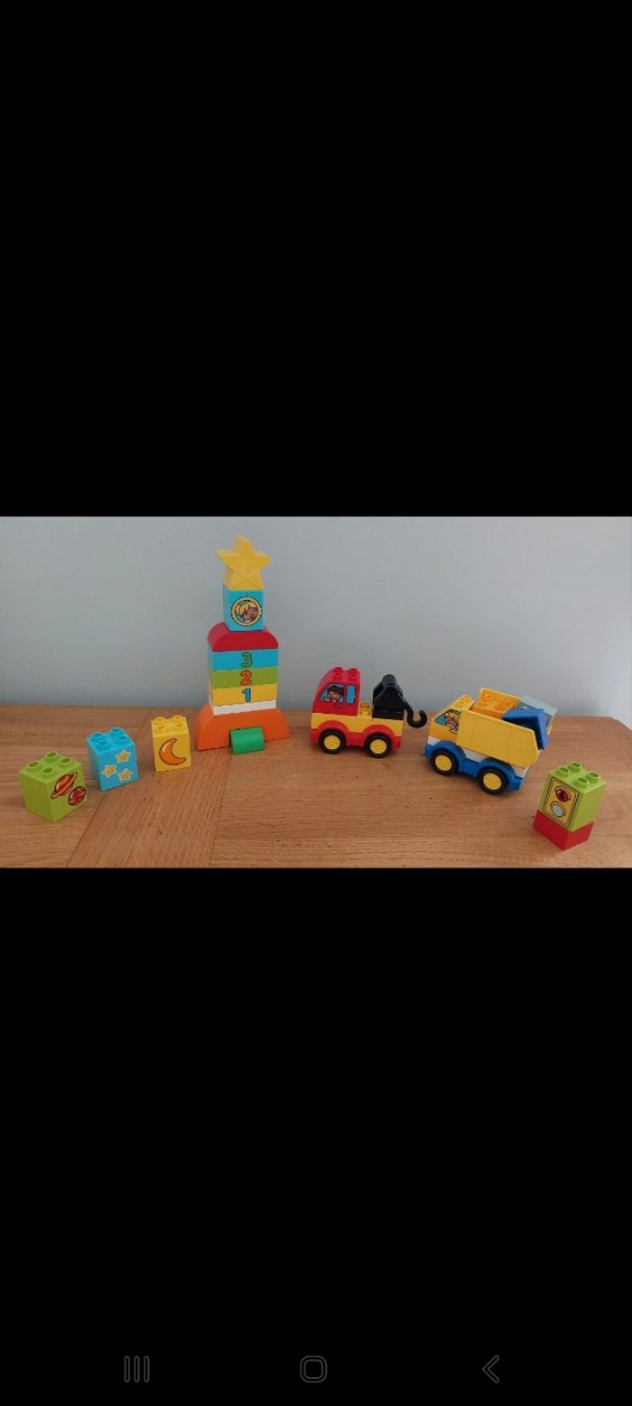 Camion benne + dépanneuse + fusée - Lego Duplo