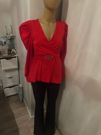 Top rouge taille S -34/36
