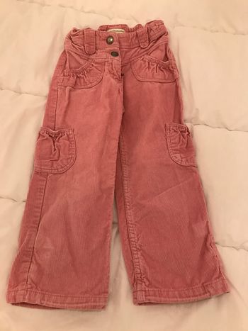 Pantalon velours 3 Ans Rose