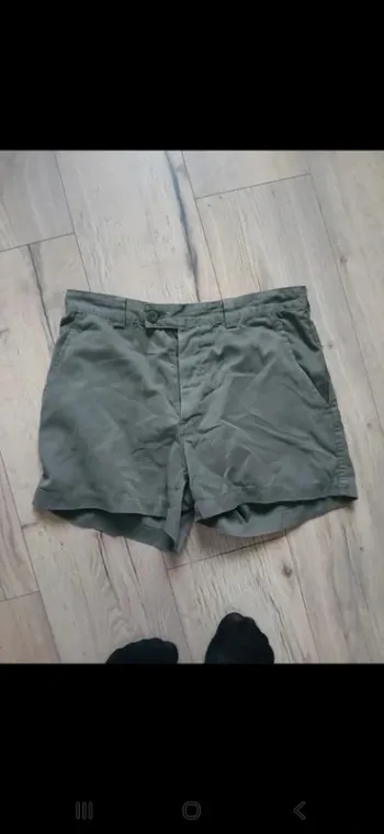 Short militaire vintage kaki 40