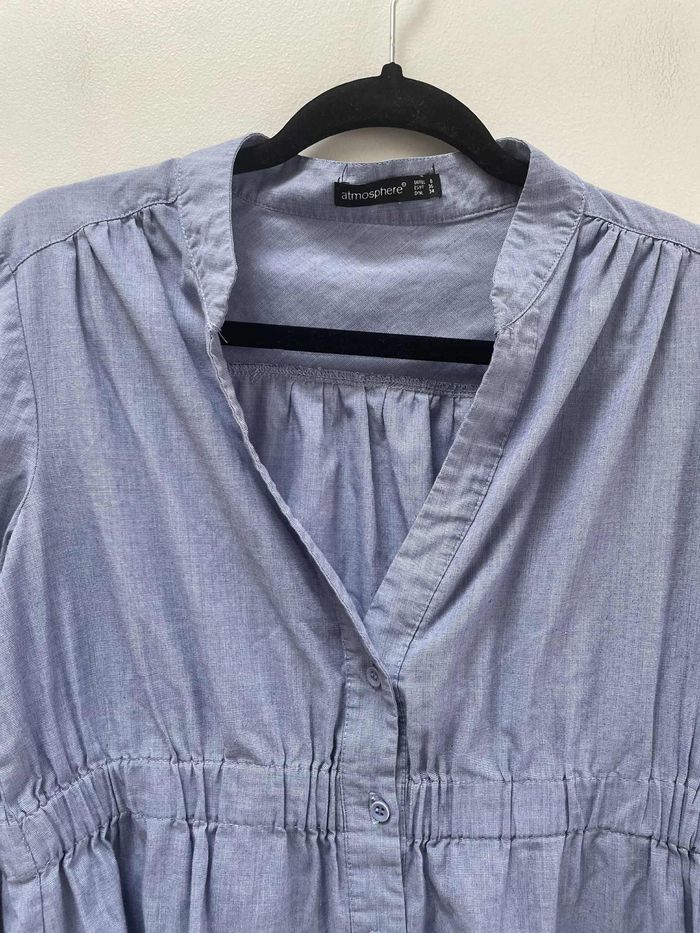 👚 Blouse bleu lavande “Atmosphère” Taille 36 - photo numéro 4