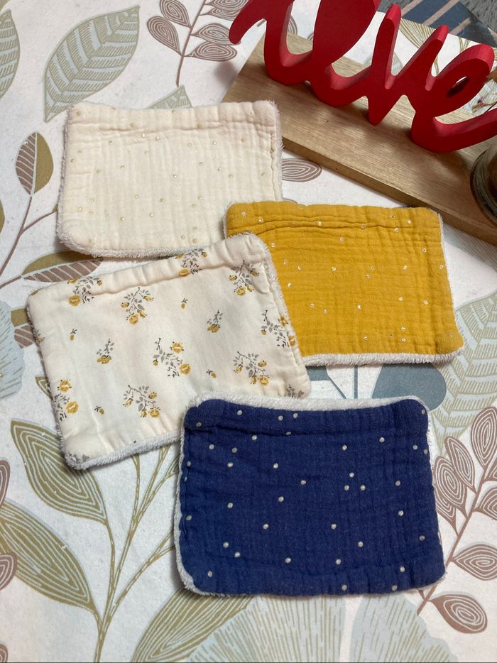 4 lingettes lavables en coton - photo numéro 3