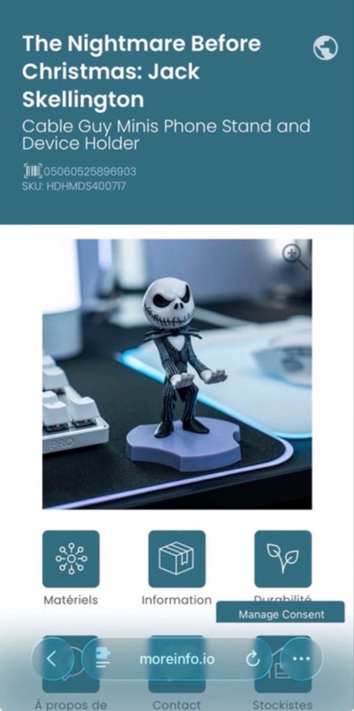 Câble guys/figurine de collection porte téléphone et accessoires