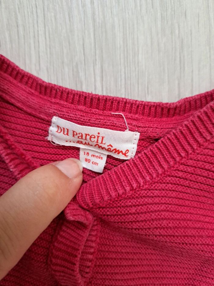 Gilet rose foncé 18 mois - photo numéro 3