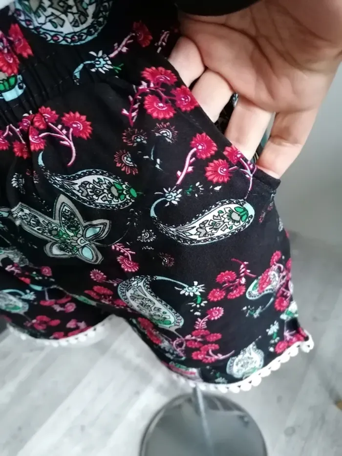 Short fleuri en coton L - photo numéro 2