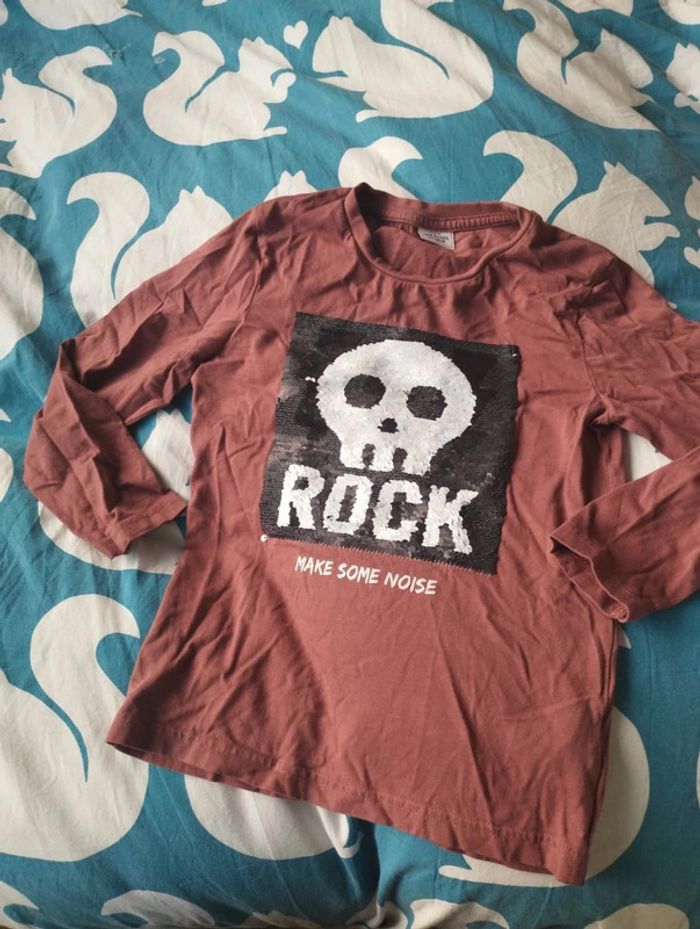 Tee-shirt à sequins 8 ans TAO - photo numéro 2