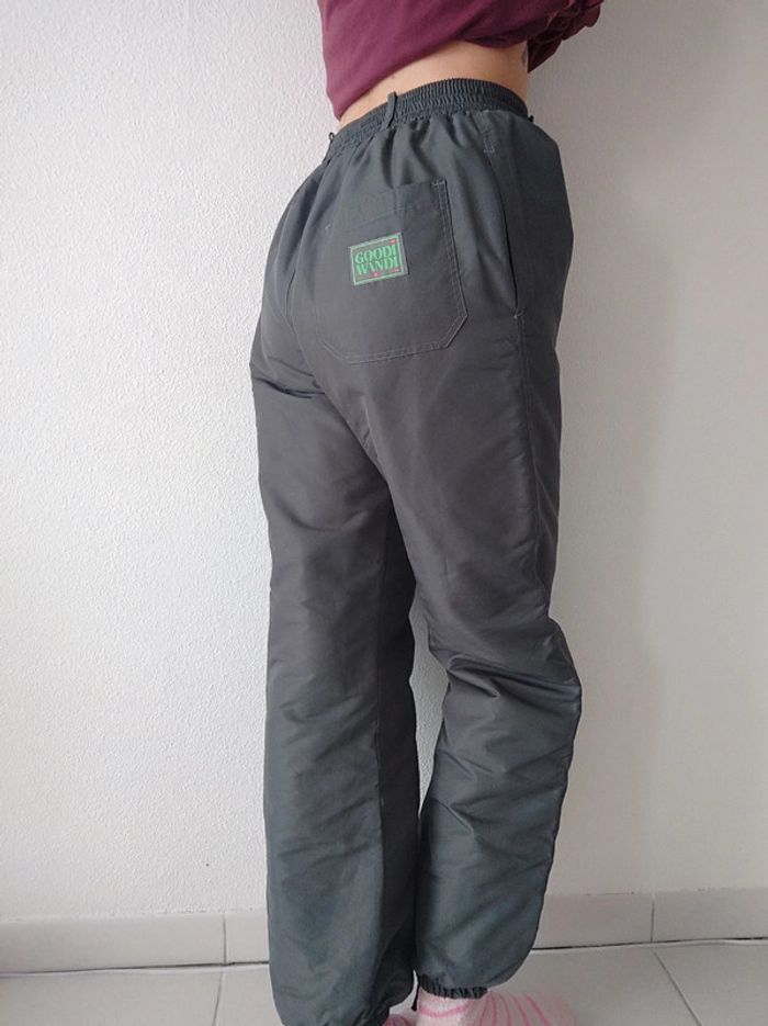 Pantalon ski montagne gris élastique Vintage  🇫🇷 Goodi Windi - 34/XS à 42/XL Mixte - photo numéro 2