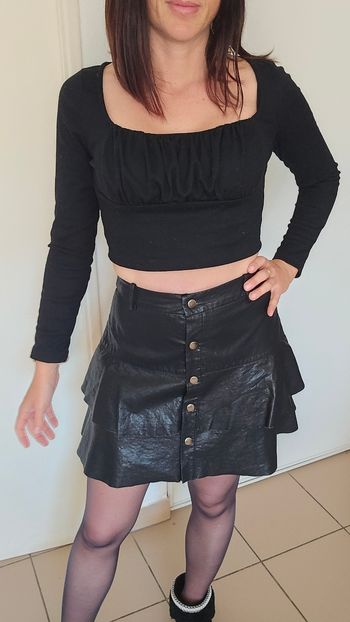 Jupe similicuir zaea taille 36