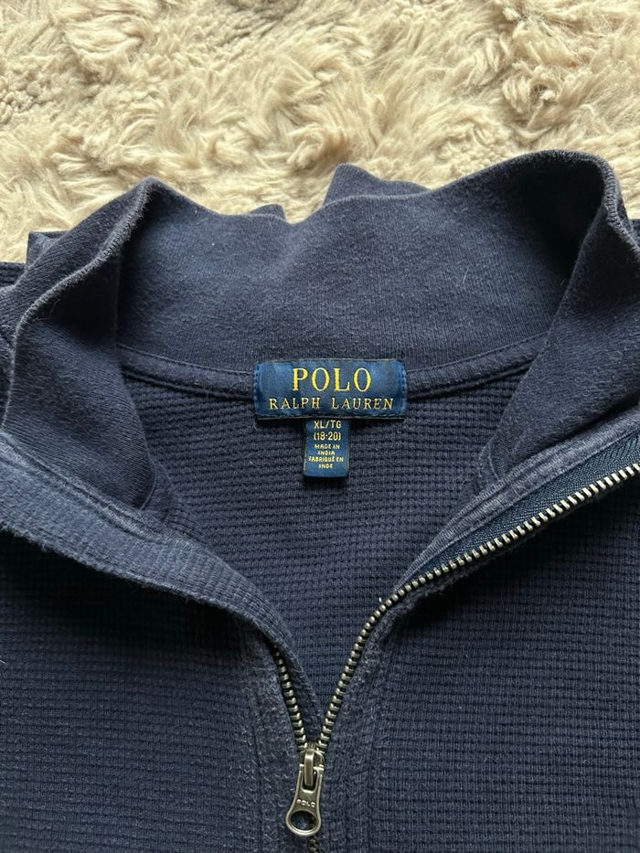 Sweat zippé 1/4 Ralph Lauren XL homme blue navy - photo numéro 5