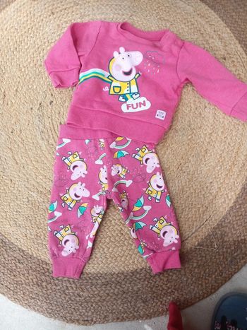 🌹ensemble peppa pig 3-6 mois 68cm🌹