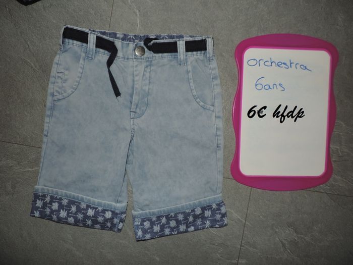 short orchestra taille 6 ans