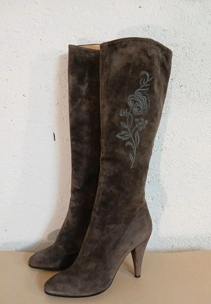 đ€ Bottes en daim Bazile â Made in Italy â T. 37,5 â TrĂšs bon Ă©tat - photo numĂ©ro 15