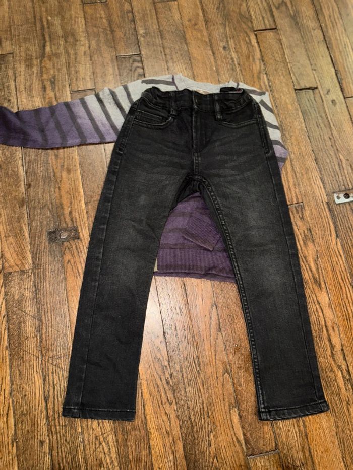 Pull Jean Bourget et jeans okaidi 4 ans - photo numéro 2