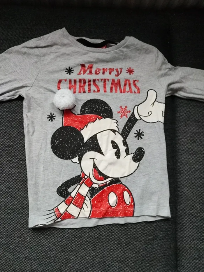 Tee shirt manche longues mickey garçon