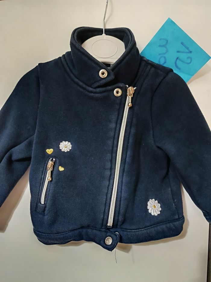 Veste marguerites 12 mois - photo numéro 2