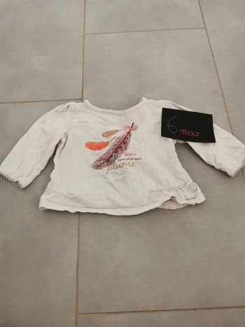 Tee-shirt manche longue 6 mois Gemo