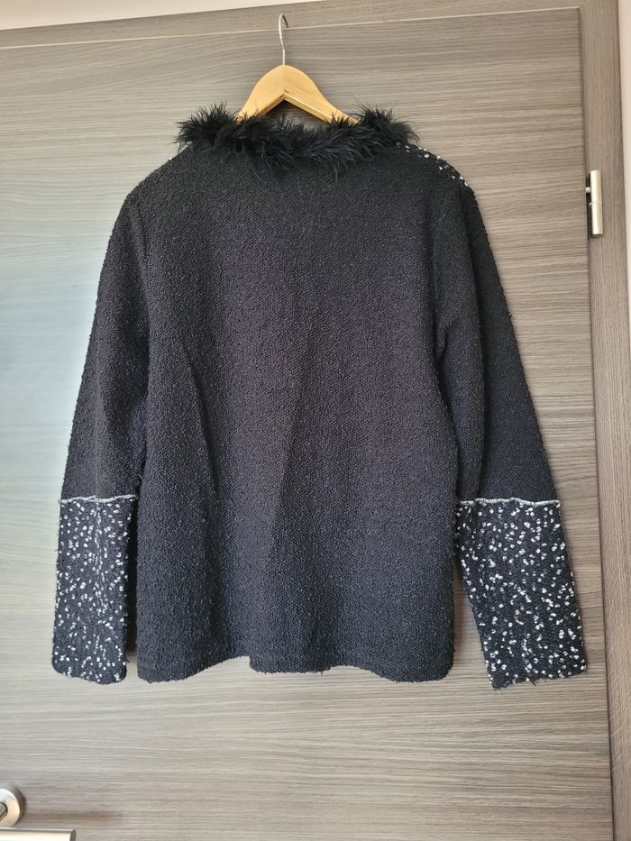Veste boutonnée finette laine mohair - photo numéro 4