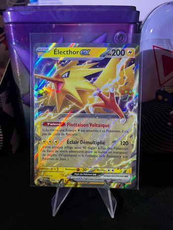 Carte Pokémon Electhor Ex 145/165 151 Mew FR carte neuve