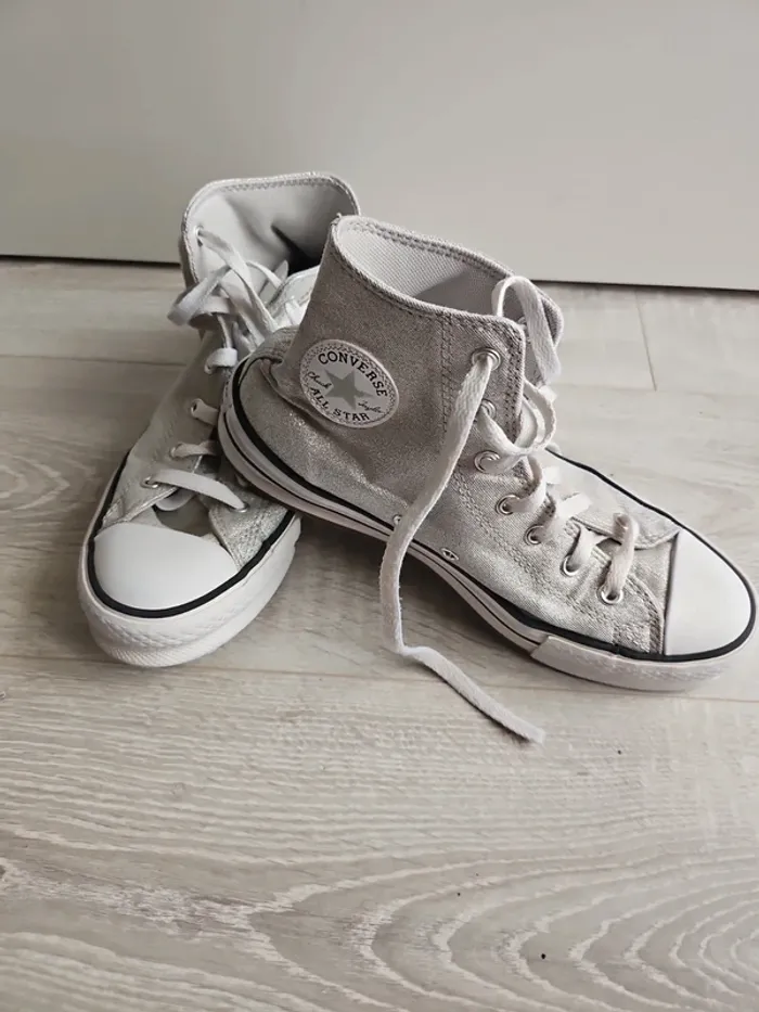Baskets All Star Ox Prism Glitter Argent