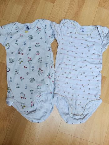 Lot de 2 bodies petit bateau 24 mois