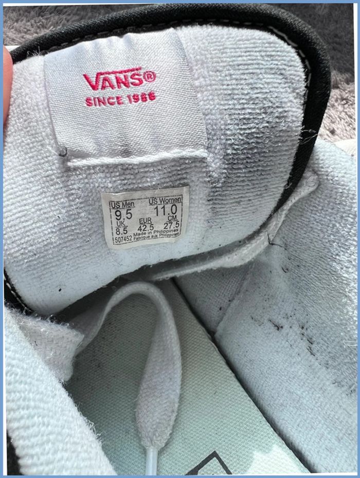 Vans Knu Skool Noir et Blanc – Pointure 42,5 Homme Streetwear - photo numéro 15