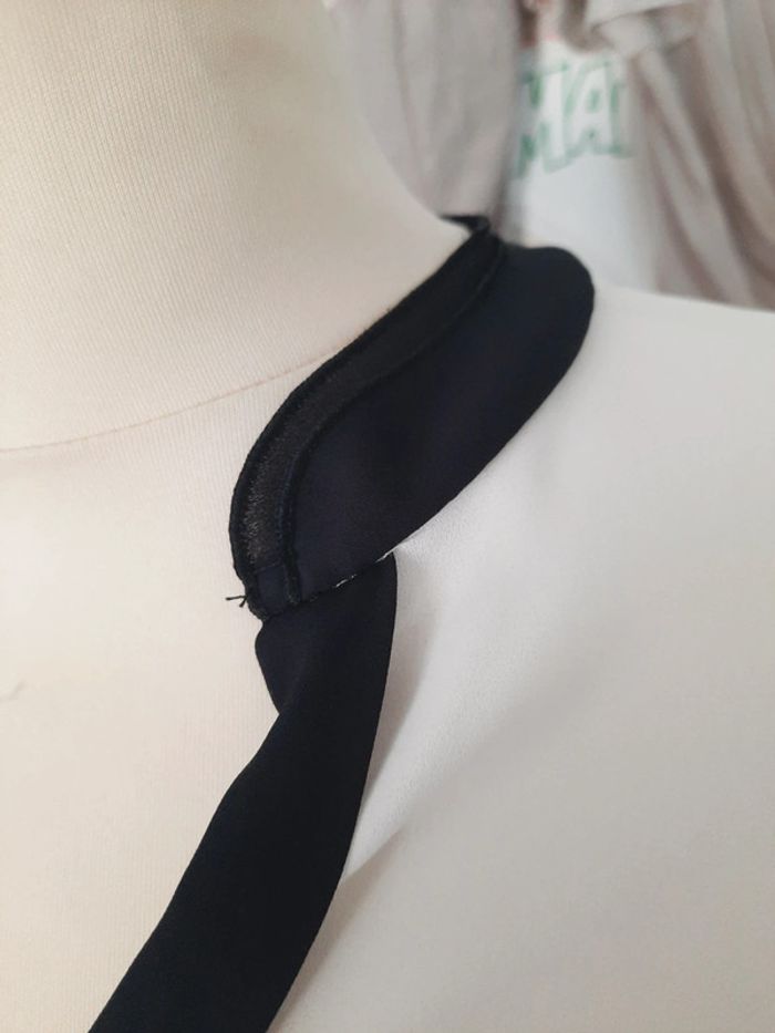 Blouse blanche et noire Primark 38 #lora11femme38 - photo numéro 3