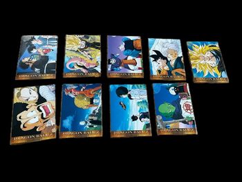 Lot de 9 cartes dragon ball z 2004 Très bon état