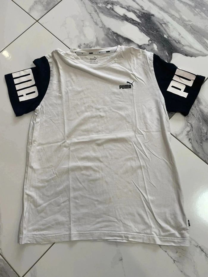 Tee shirt puma noir et blanc - photo numéro 2