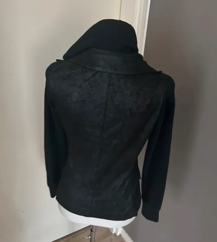 mariagrazia panizzi veste zippé noire, femme, taille 38 - photo numéro 3