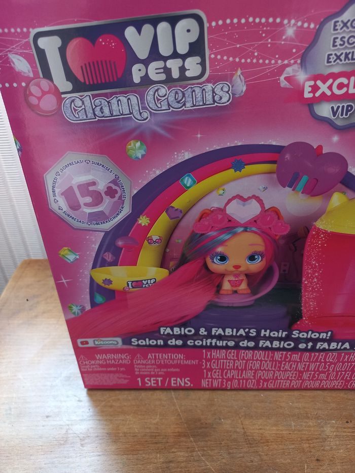 Coffret VIP Pets Glam Gems - Salon de Coiffure Fabio & Fabia - NEUF - photo numéro 1