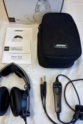 Casque d'aviation Bose A20 avec câble Bluetooth à double prise, 30h de vol en parfait état