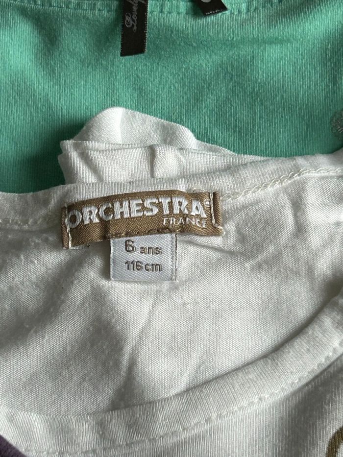 Lot de 4 t-shirts manches longues petite fille « Orchestra » - photo numéro 3