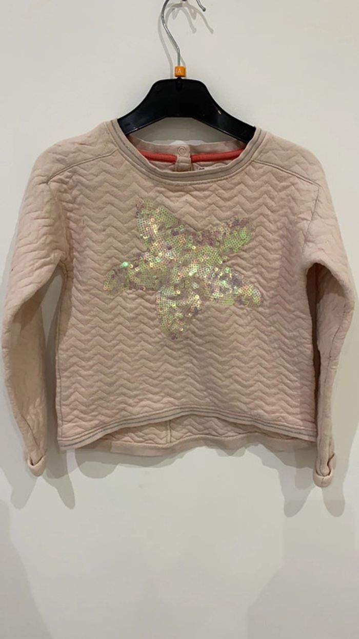 Pull paillette papillon dpam 8 ans