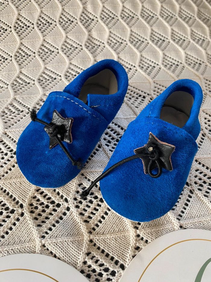 Chaussons cuir 1-6mois - photo numéro 2