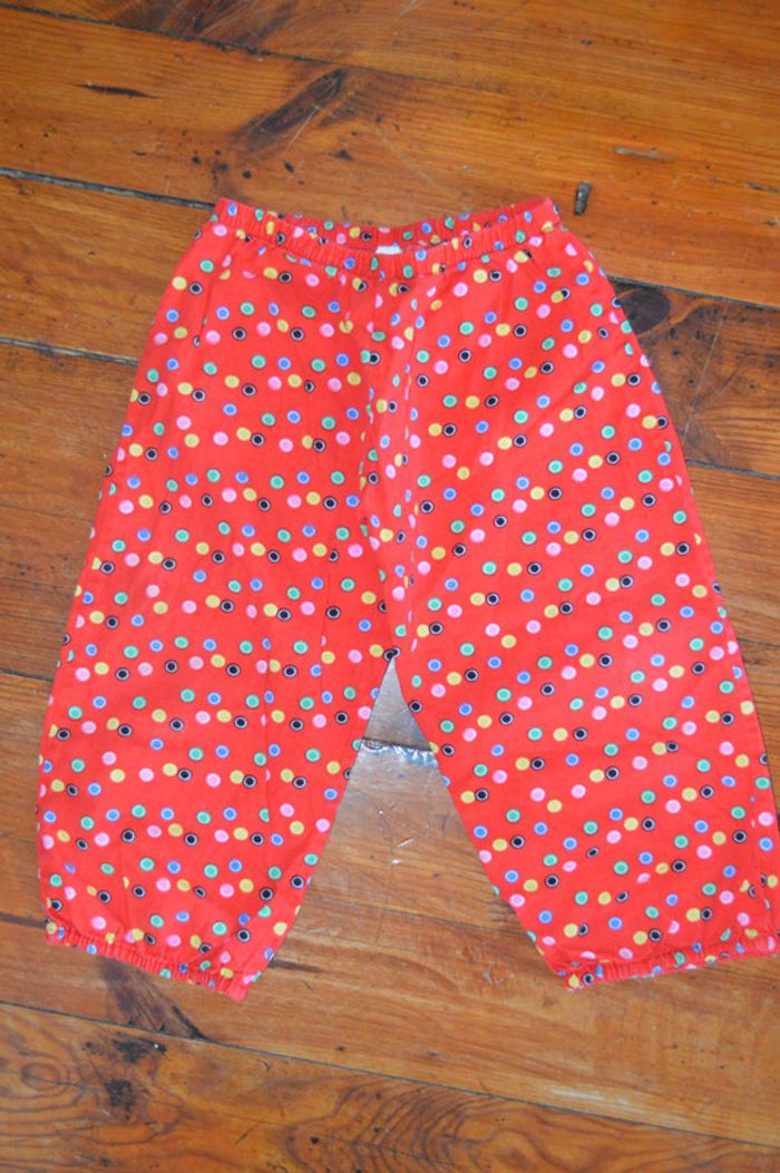 Pantalon rond rouge 2 ans