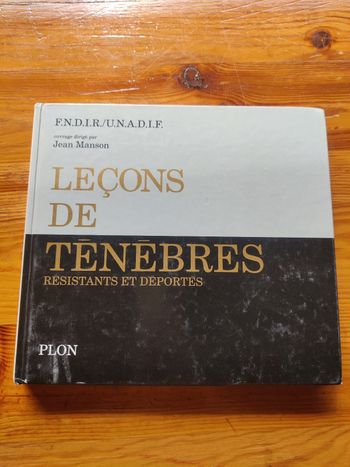 Livre leçons de ténèbres