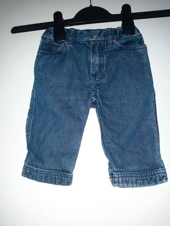 Pantalon en jean doublé Petit bateau 6 mois