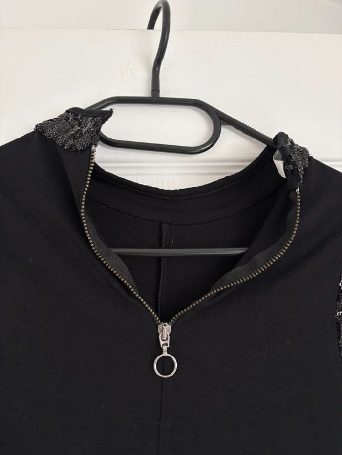 Ensemble été top noir Promod et jupe fleurie Mim M très bon état🖤 - photo numéro 8