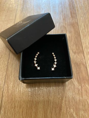 Boucles d’oreilles lobe or rose femme